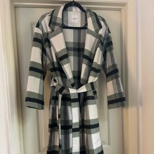 CJLA plaid trench coat